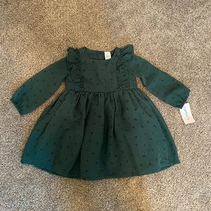 Emerald green 18 month dress new